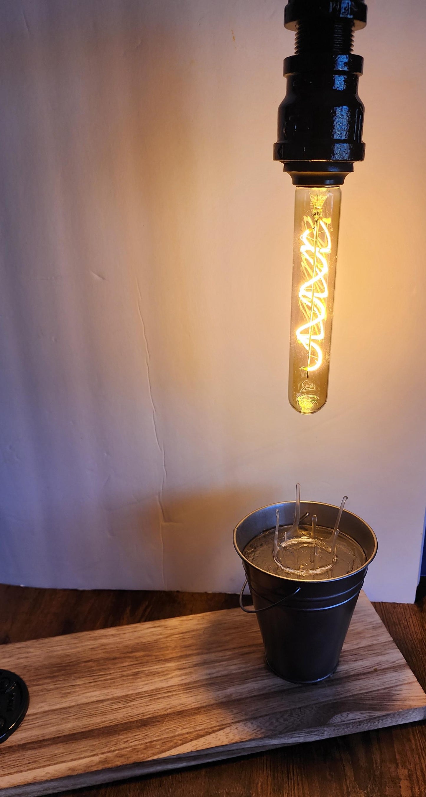 Steampunk Industrial Waterfall Lamp