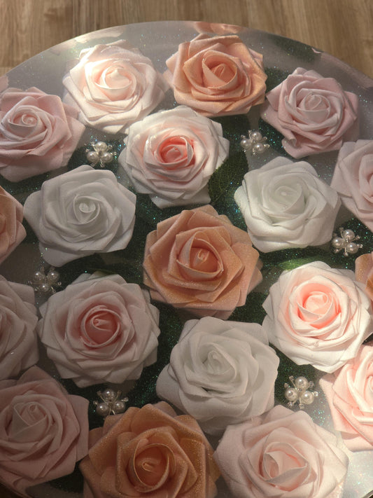 Pretty meets industrial end table