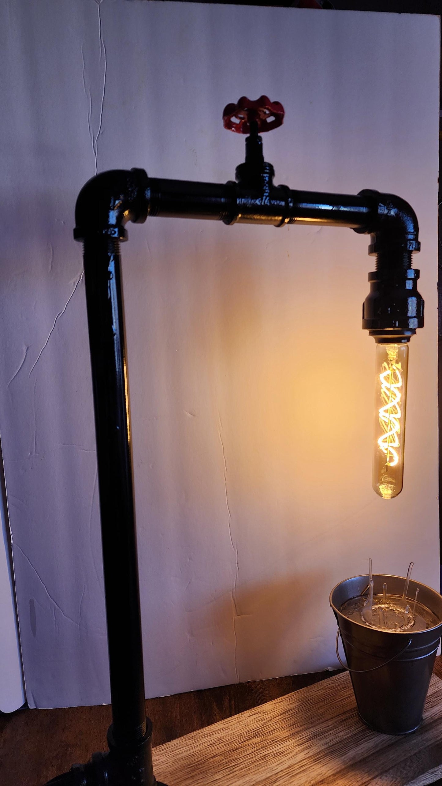 Steampunk Industrial Waterfall Lamp