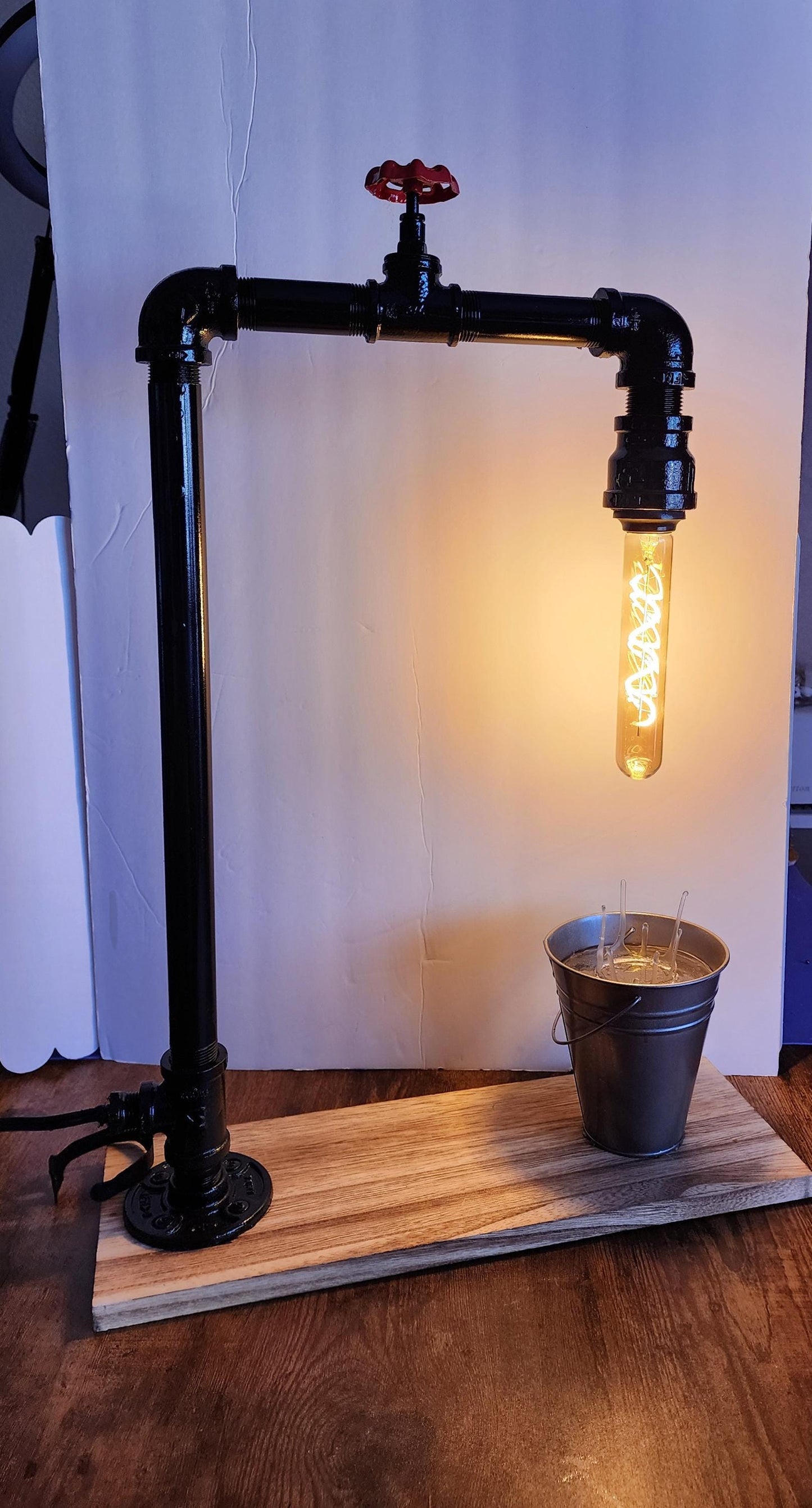 Steampunk Industrial Waterfall Lamp