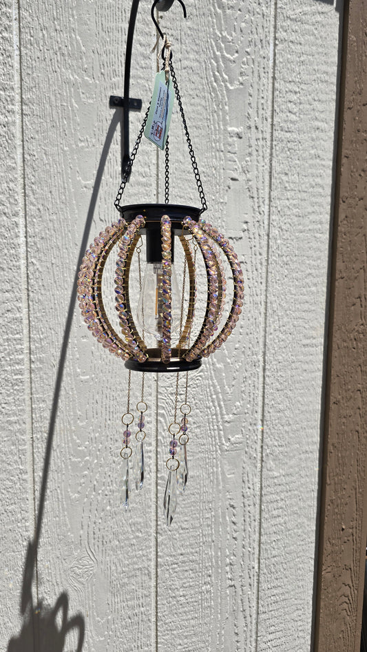 Dusty Pink Solar Light Suncatcher