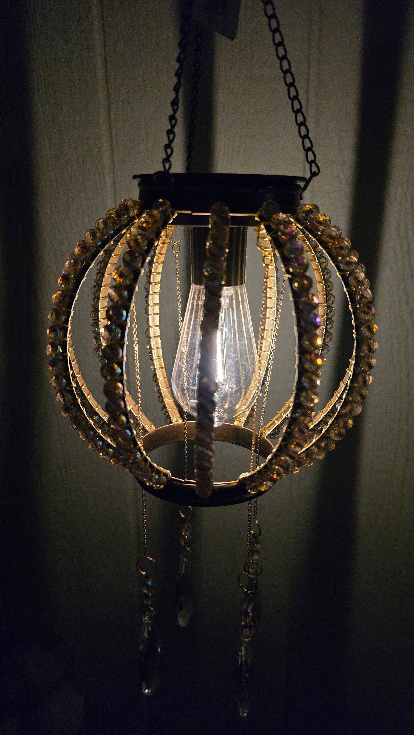 Dusty Pink Solar Light Suncatcher